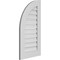Ekena Millwork Quarter Round Top Left Surface Mount PVC Gable Vent w/ 3-1/2"W x 1"P Standard Frame, 18"W x 34"H GVPQL18X3401SF - alternate 3